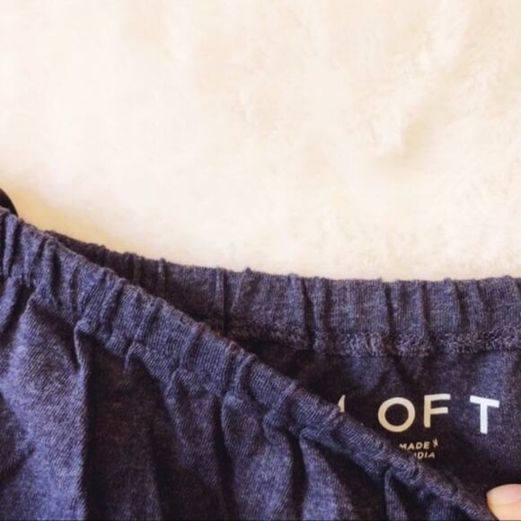 LOFT Velvet Trim Off Shoulder Bell Sleeve Top - Picture 3 of 7